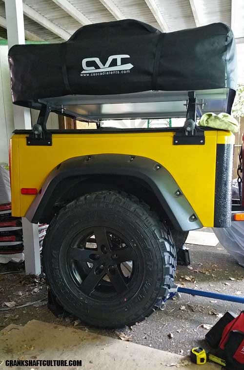 Dinoot Trailer on 31x10.50 Yokohama Mud Terrains