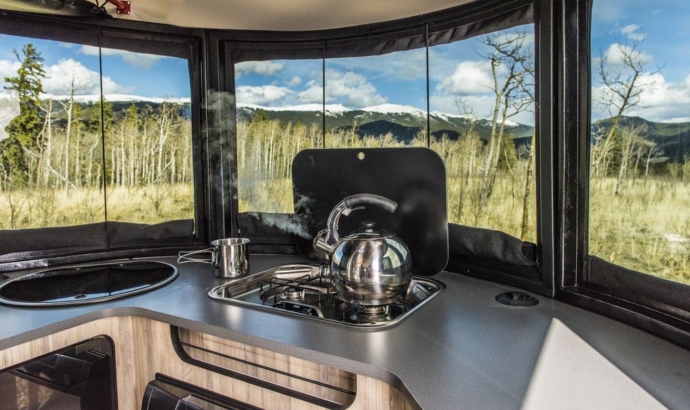 Airstream Basecamp galley