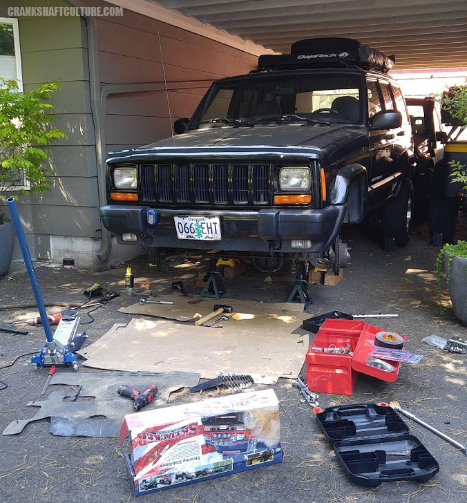 Installing the Skyjacker Jeep Cherokee Lift