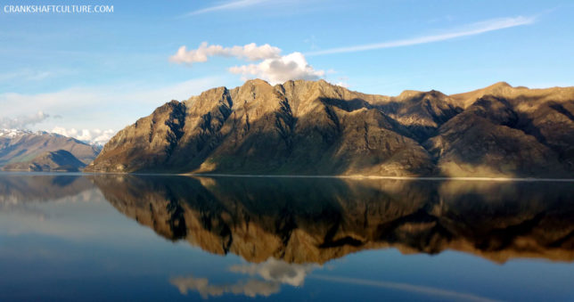 This is a stunning place on Earth: Lake Hawea just outside of Wanaka, New Zealand. 