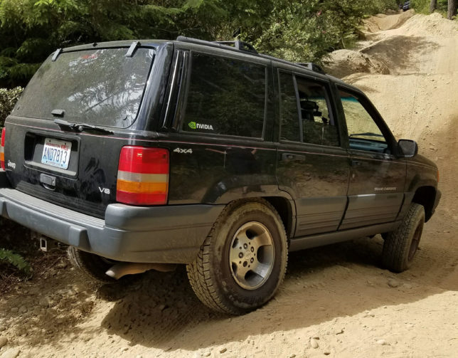 My project ZJ going through an easy trail at Tahuya ORV.