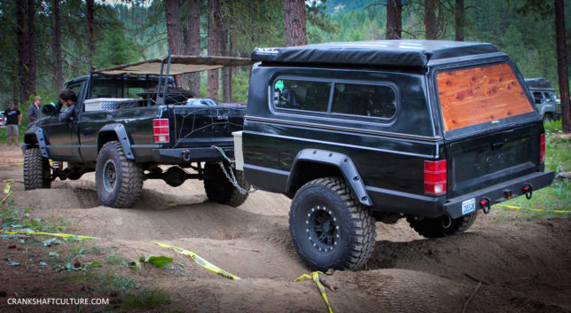 Jeep Comanche with trailer