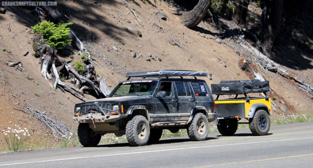 Our Jeep Cherokee (The PDXJ) on Hurricane Ridge Road