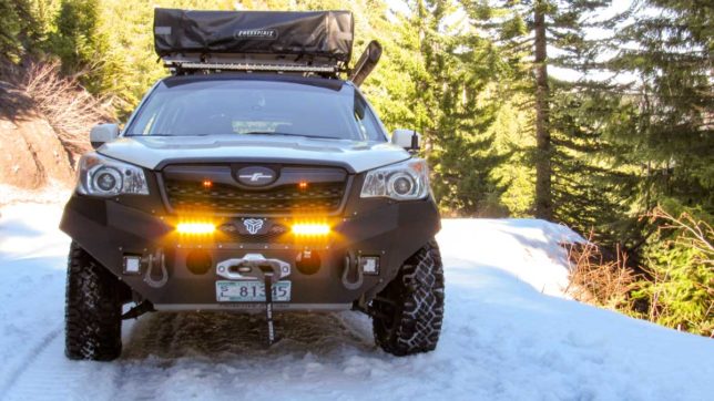 Eric Green's Forester in the snow