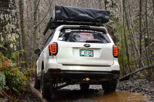 Eric's Subaru Forester on the trail