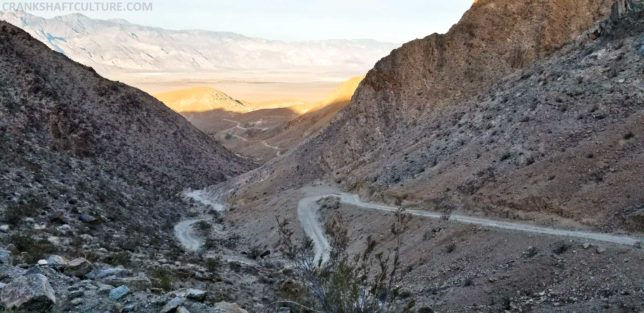 We finally see Saline Valley below, close to our final leg!