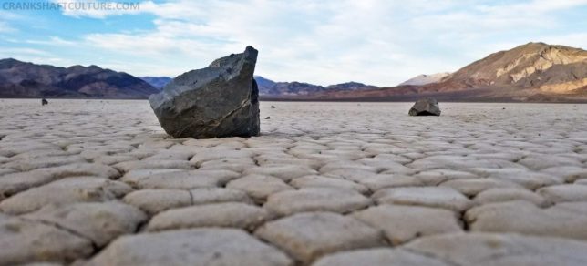 One of the rocks that could slide across the Playa, but ONLY if conditions are perfect. 