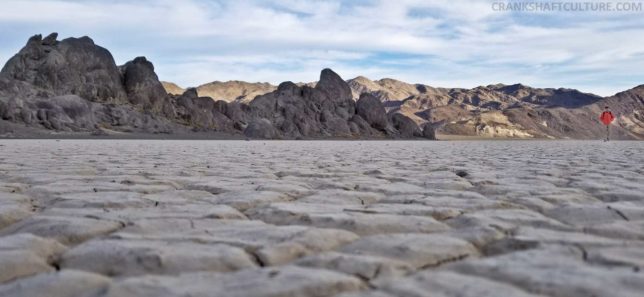 The large rock formation in the center of the Playa is known as the Grandstand.