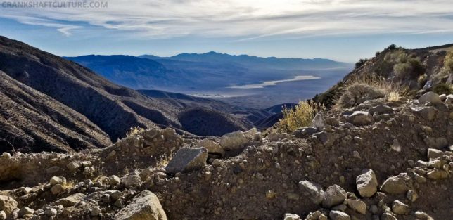 Watch for rad overlooks while traversing Saline Valley Road. You can see dunes from this one.