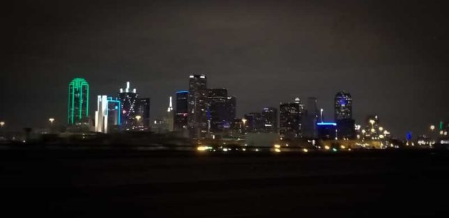 The Dallas, TX skyline