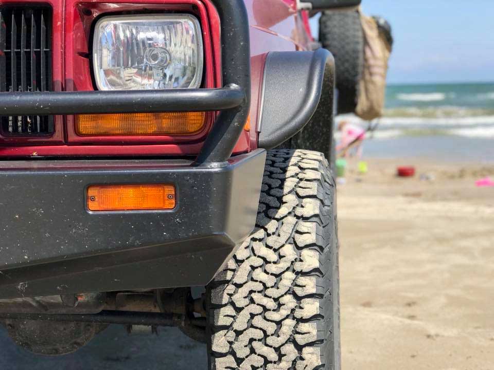 ARB Bumper and Bushwacker Fender Flares on a Jeep Cherokee 