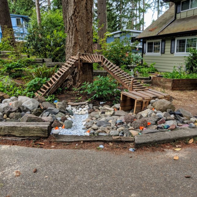 Home-built RC rock crawling course