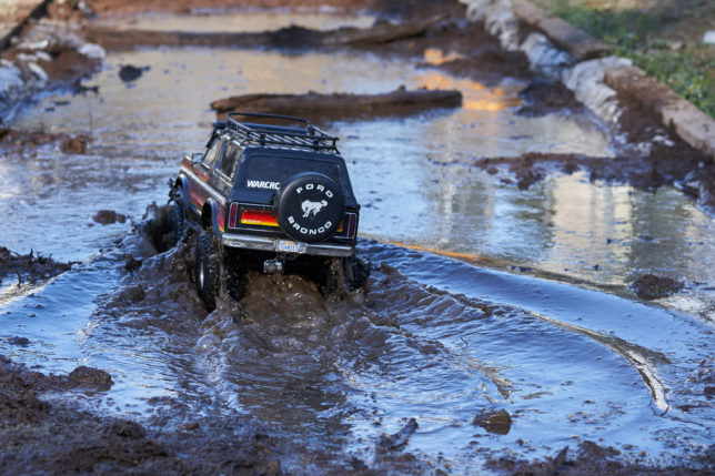Traxxas TRX-4 Bronco in the mud