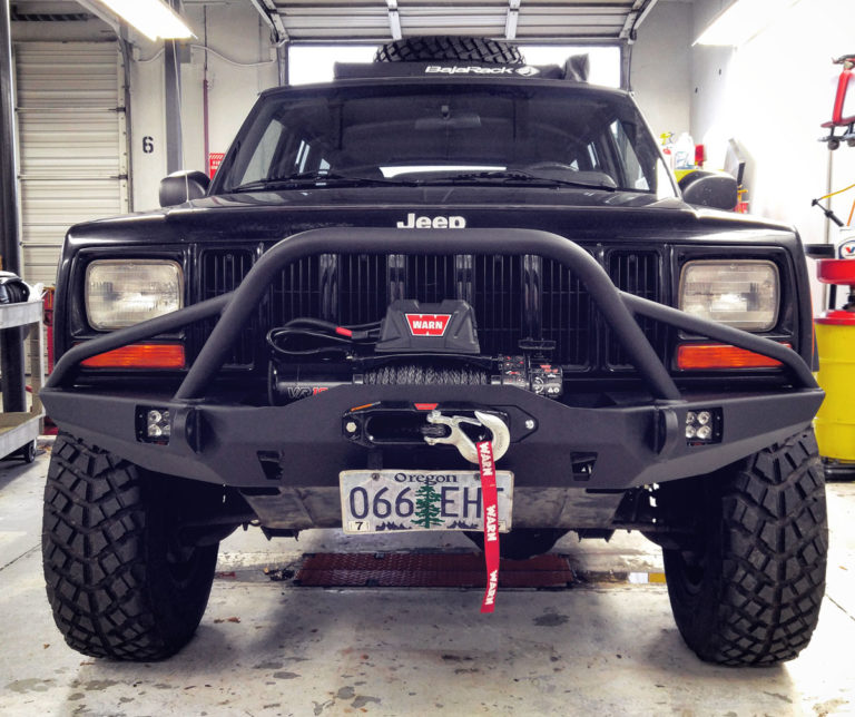 The PDXJ Gets a Winch and Bumper