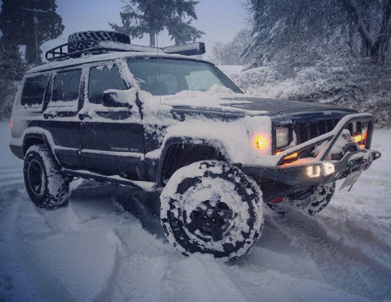Portland Snow Storm Drone Footage