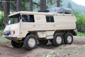 6x6 Pinzgauer on the obstacle course