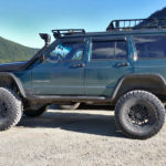Teal Jeep Cherokee (XJ) at BCOR
