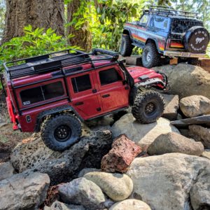 My Traxxas TRX-4 Land Rover Defender 110 and Ford Bronco