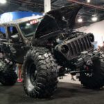 Massive flexed-out Jeep