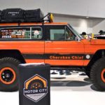 Orange Jeep Cherokee