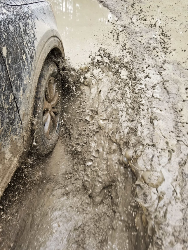 Kia Telluride mud splash