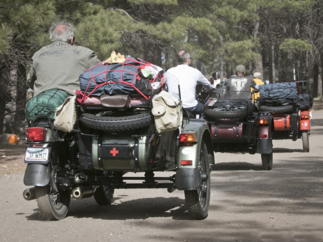 Ural motorcycle parade 