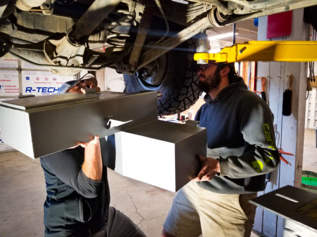 Installing the LRA tank