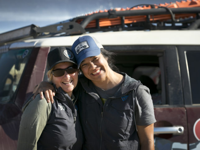 Stacey and Kathy after they finished the Rebelle Rally. 