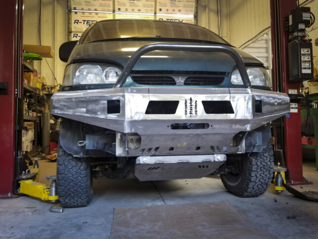 Front Coastal Offroad bumper after finishing, mounting