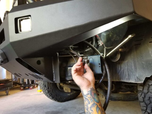 Winch contactor relocation and van underbody