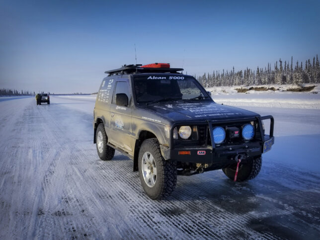 Ice Road to Aklavik, NT Canada