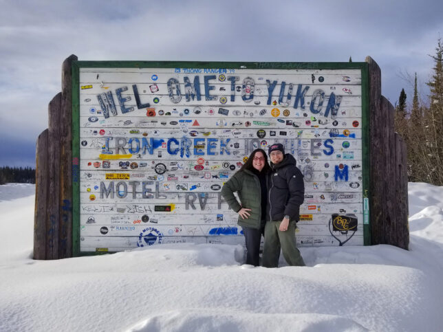 Yukon Territories sign, Team Crankshaft Culture