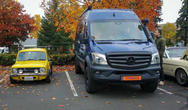 Small car and big van, equal respect