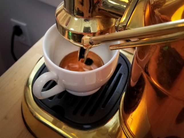 Espresso using coffee ground in a VSSL Java grinder