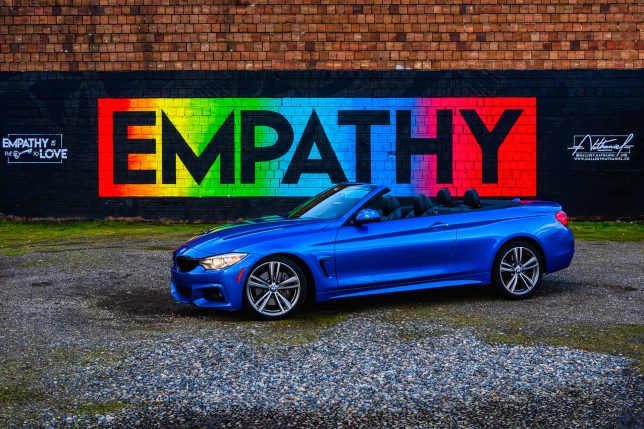 BMW 435i convertible empathy graphic 