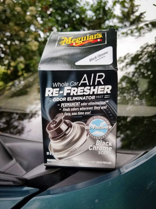 Meguiars Whole Car Air Re-Fresher Odor Eliminator Black Chrome