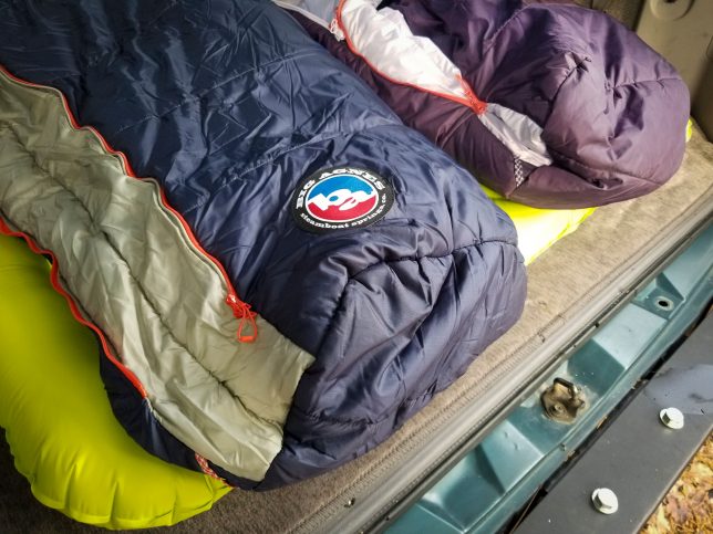 Big Agnes' Torchlite 20° sleeping bags can allow for up to 10 inches of extra legroom.
