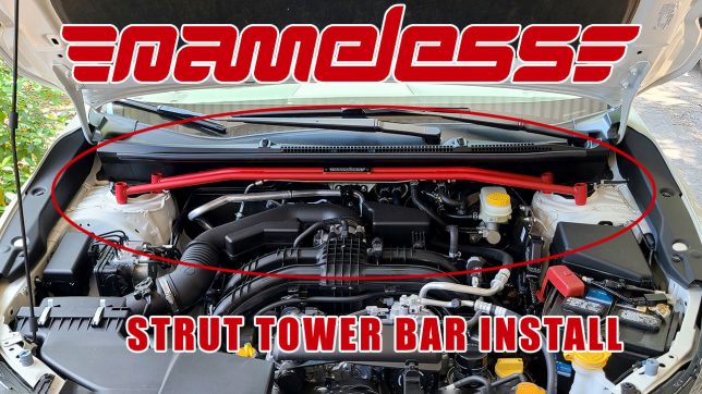 Nameless Performance Subaru Crosstrek Strut Tower Bar Installation