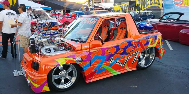 Wild custom Suzuki Sidekick from the SEMA Show.