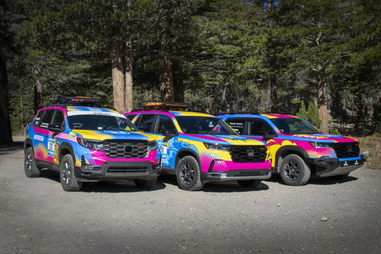 A Trio of Honda TrailSport SUVs Compete in the 2023 Rebelle Rally