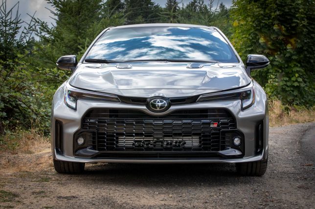 Toyota Corolla GR Circuit with front-mounted intercooler.