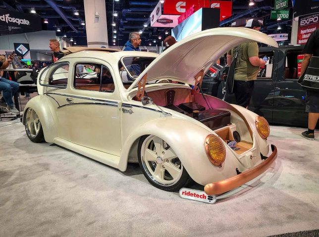 Custom peral-white VW Bug