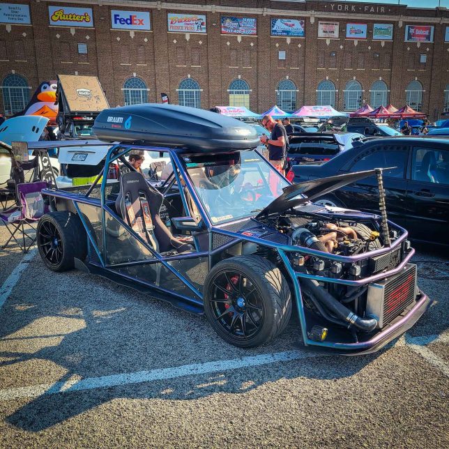 Tube-chassis WRX-powered car.