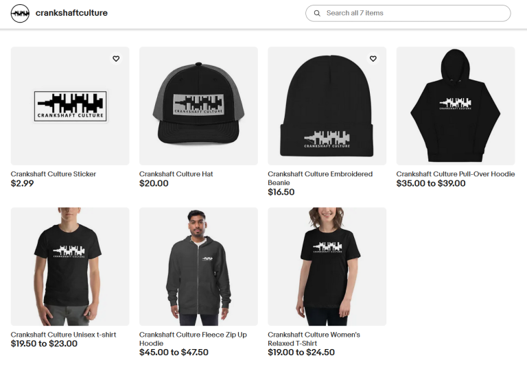 New Crankshaft Culture eBay Store