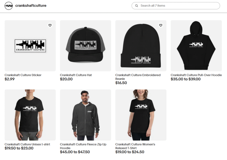 New Crankshaft Culture eBay Store