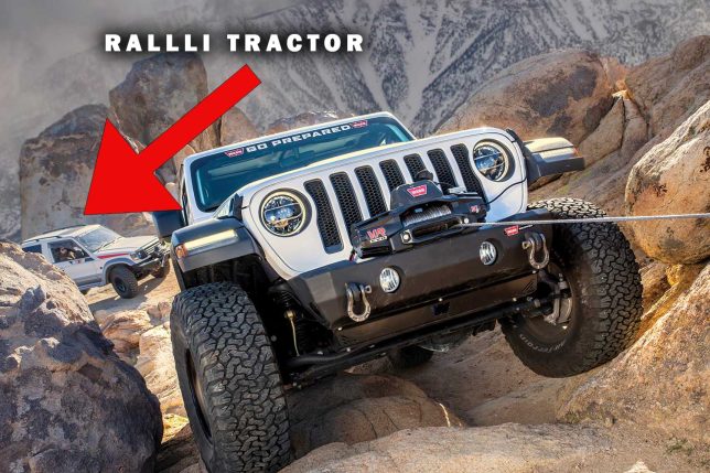 The Ralli Tractor in an ad for WARN VR EVO winches.