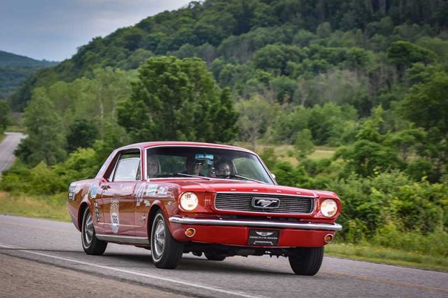 1966 Ford Mustang from the 2022 Great Race road rally