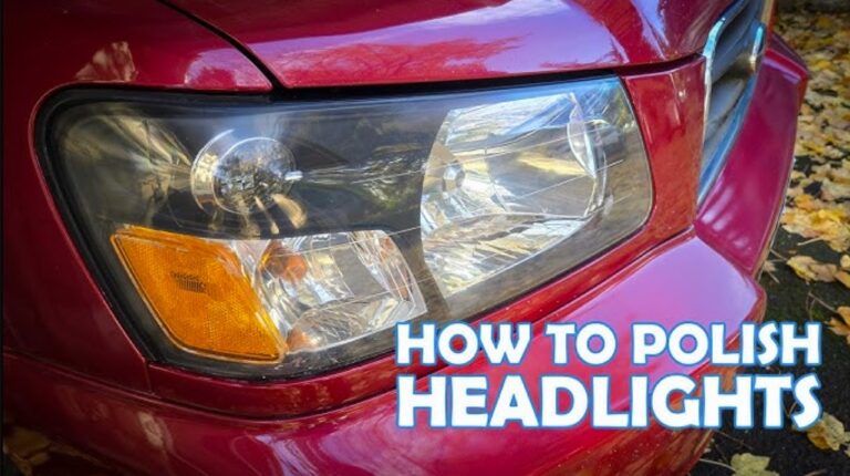 How To Polish Headlights