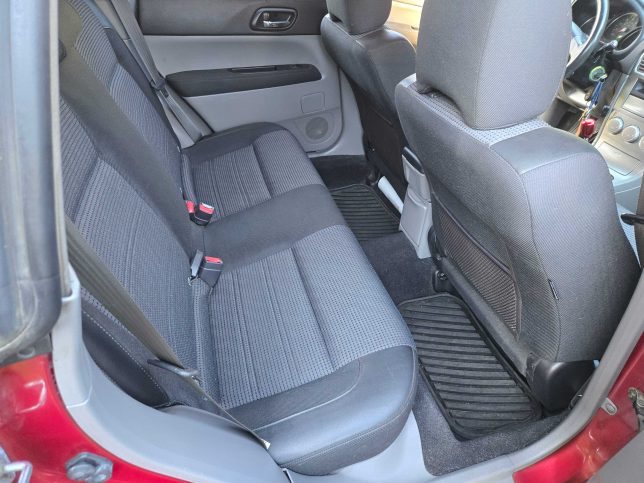 2005 Subaru Forester XT passenger's rear interior 