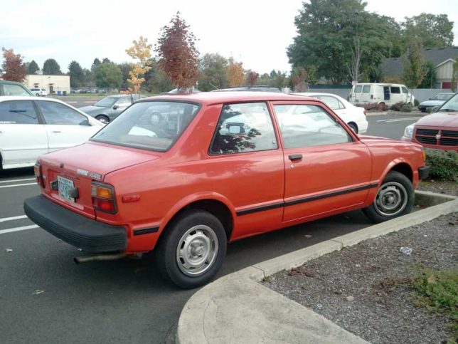 First-generation Toyota Tercel coupe.